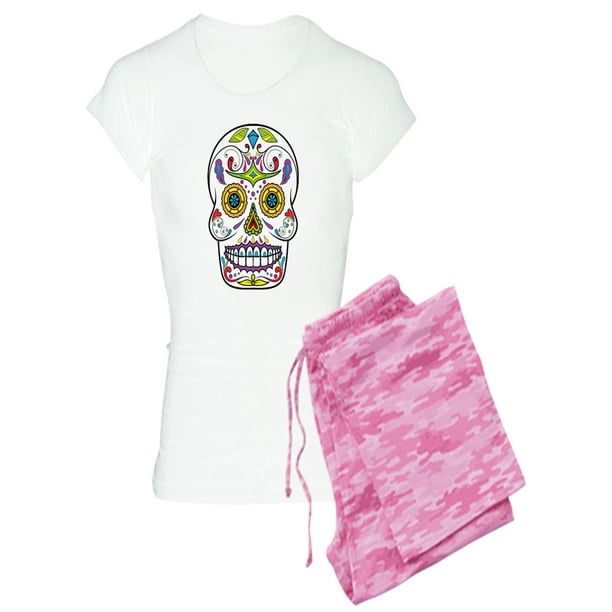 Personalized Kids Sugar Skulls Womens Pajama Pants Personalized Kids Sugar Skulls Womens Pajama Pants